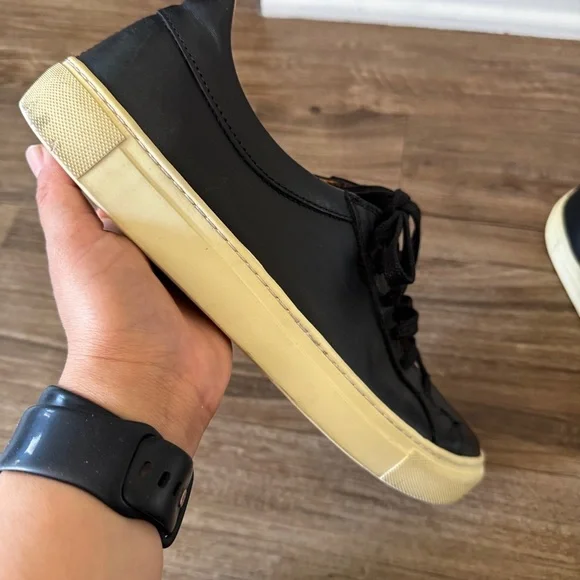 Beckett Simonon black leather sneakers size 44 US 10 - Picture 2 of 14